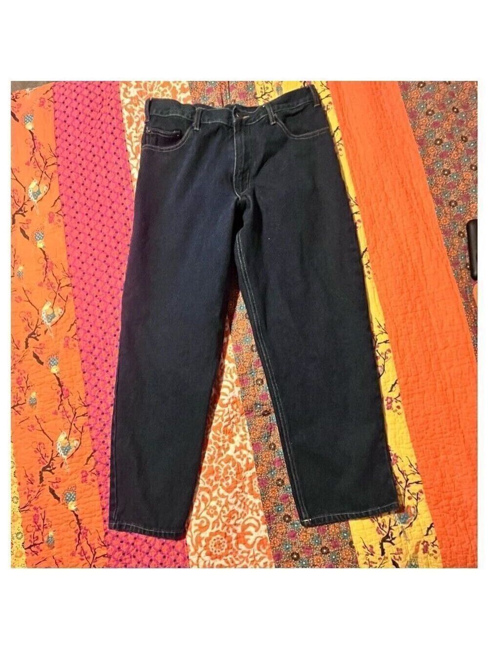 RK jeans dark wash washed never worn 100% cotton sz 33 x 29
